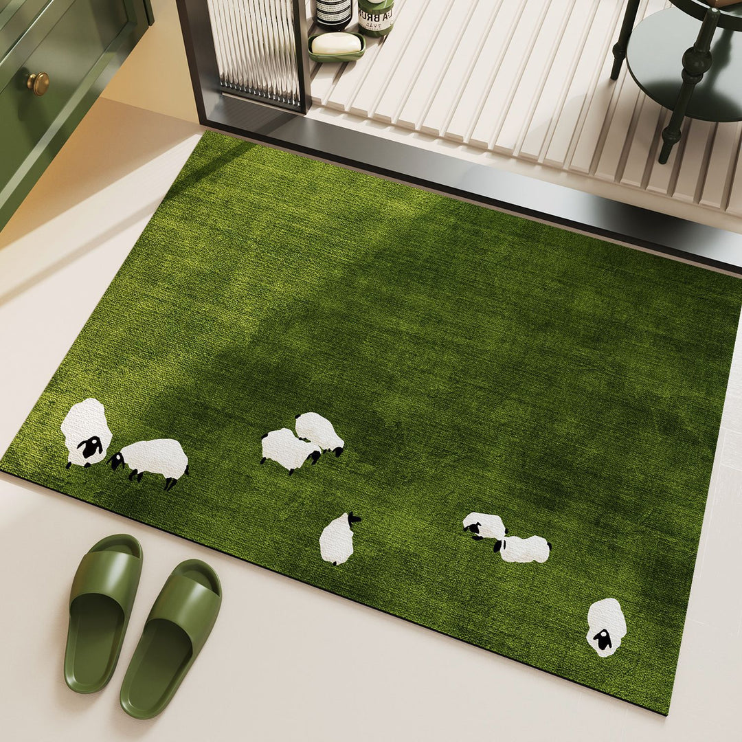 Panda-Themed Decorative Floor Mat