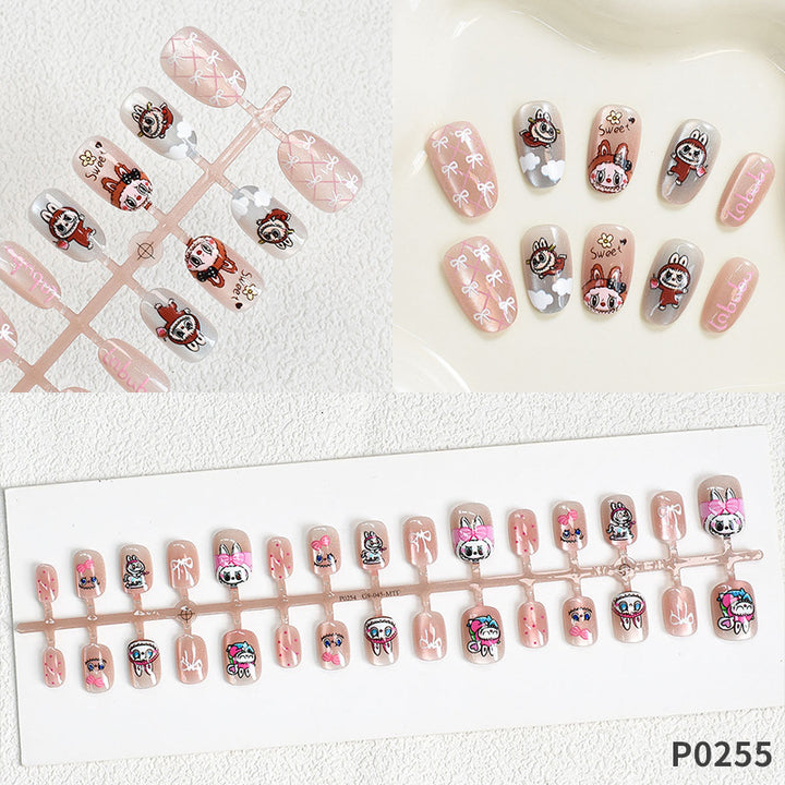 Whimsical Themed Press-On Nail Art Kalsten
