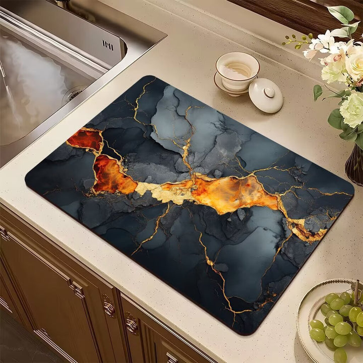 Abstract Non-Slip Kitchen Mat Kalsten