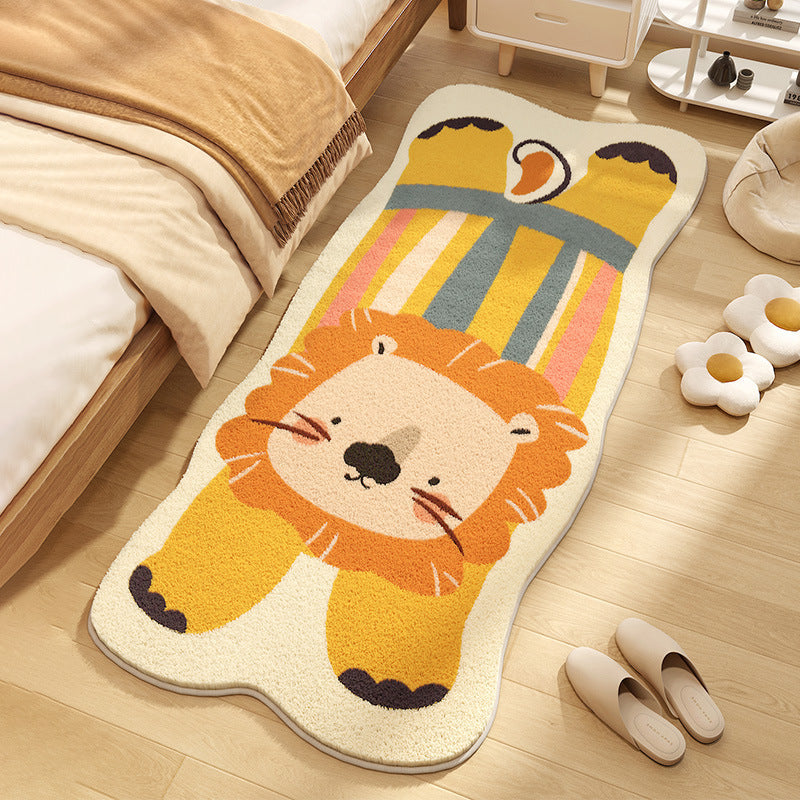 Cute Animal-Themed Plush Floor Mat