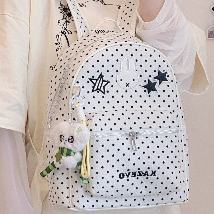 Fun Polka Dot Printed Backpack