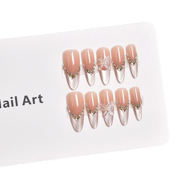 Artistic Floral Embellished Press-On Nail Extensions Kalsten