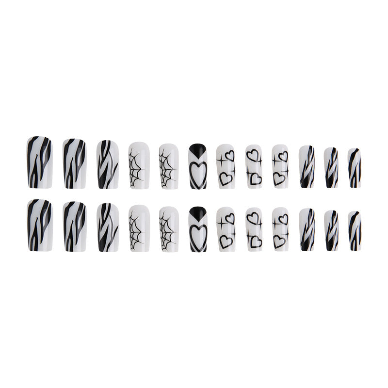 Artificial nails in modern Gothic style Kalsten