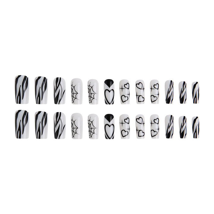 Artificial nails in modern Gothic style Kalsten