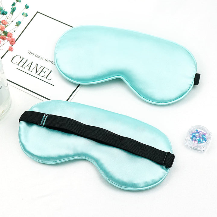 Unisex nan luxurious silk sleep mask with contoured eye cavity and adjustable elastic band Kalsten