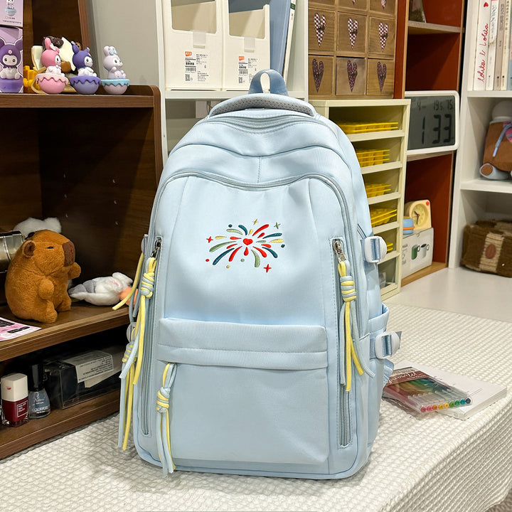 Backpack with Colorful Decorations and Innovative Compartments Kalsten