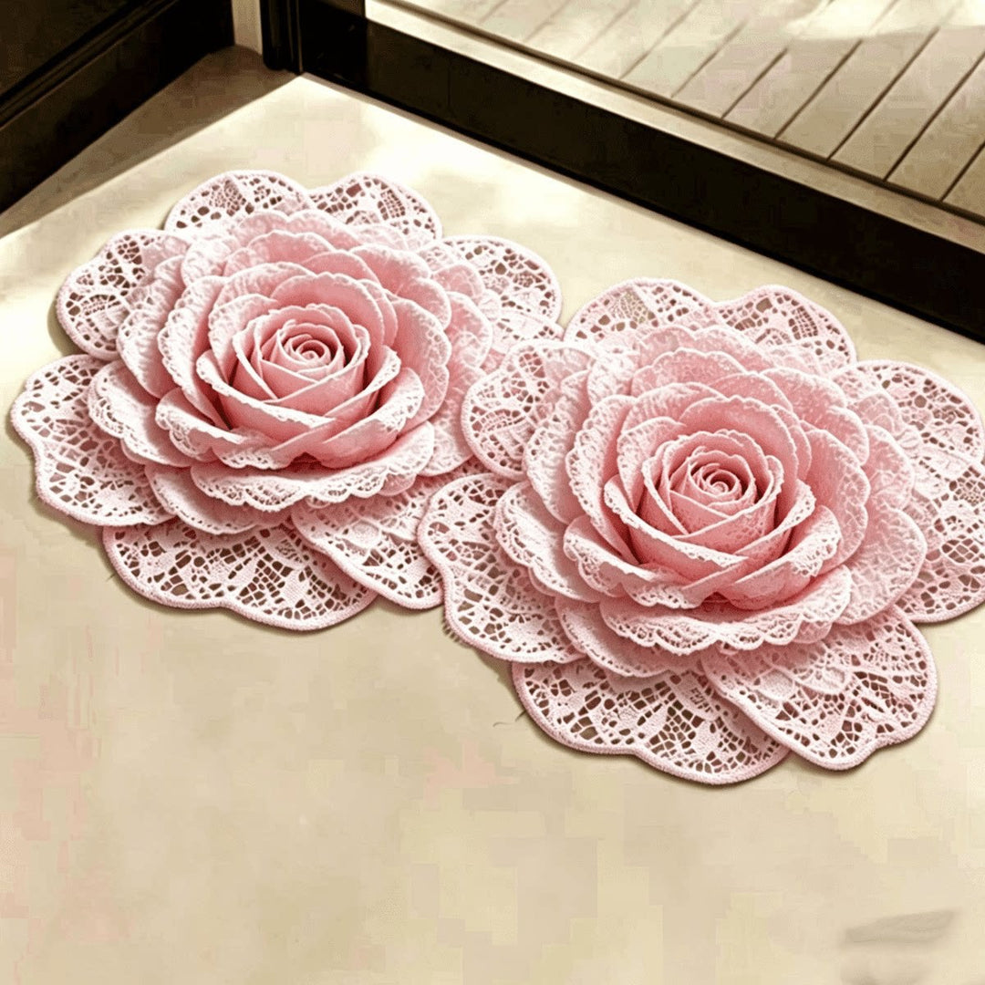 Floral Embellished Area Rug