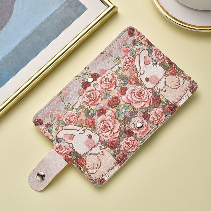 Floral Themed Cartoon Mini Wallet Kalsten