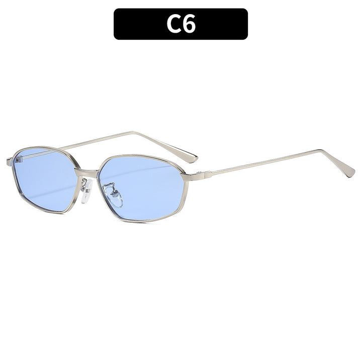 Sleek Geometric Frame Sunglasses