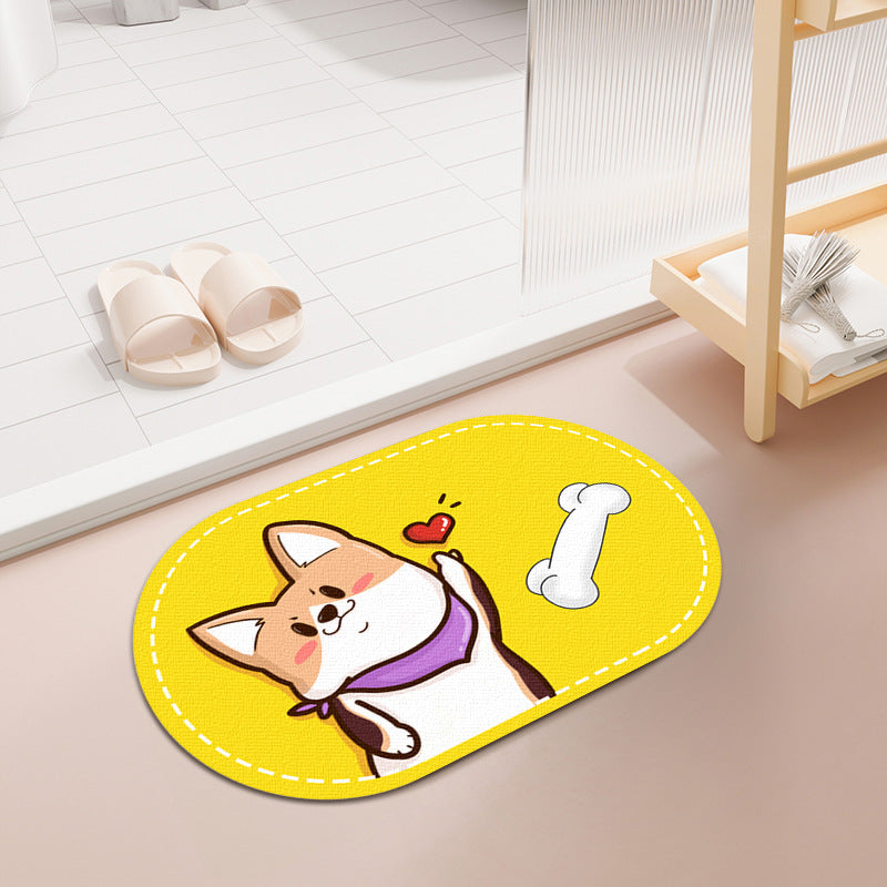 Cute Pet-Themed Entrance Mat