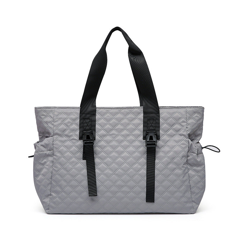 Quilted Multi-Compartment Tote Bag Kalsten
