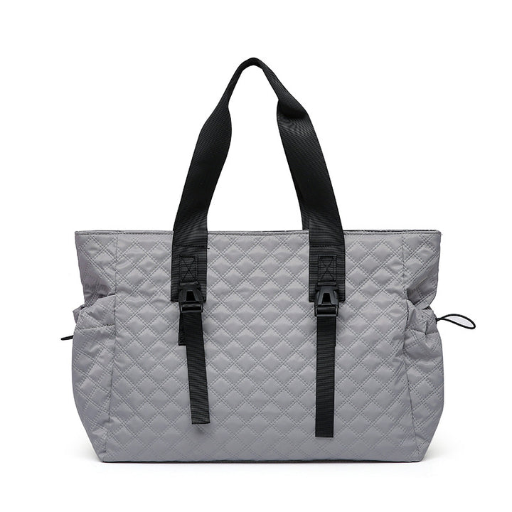 Quilted Multi-Compartment Tote Bag Kalsten