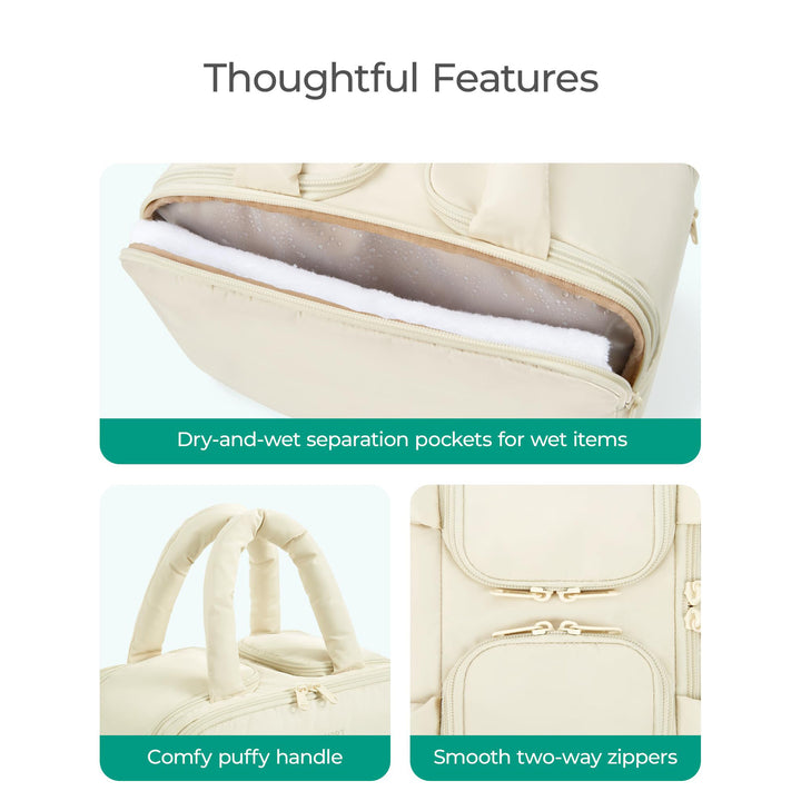 Cosmetic bag with organized compartments Kalsten