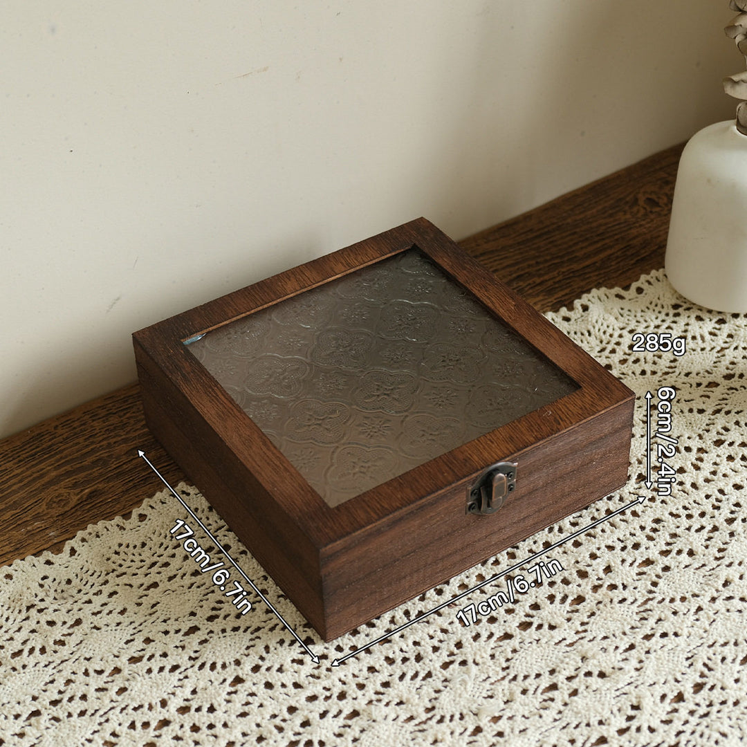 Vintage Octagonal Wooden Jewelry Box