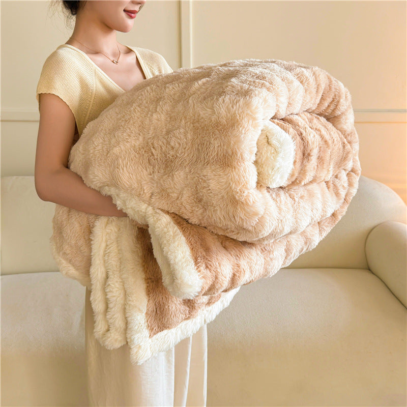 Women's Cozy Faux Fur Blanket