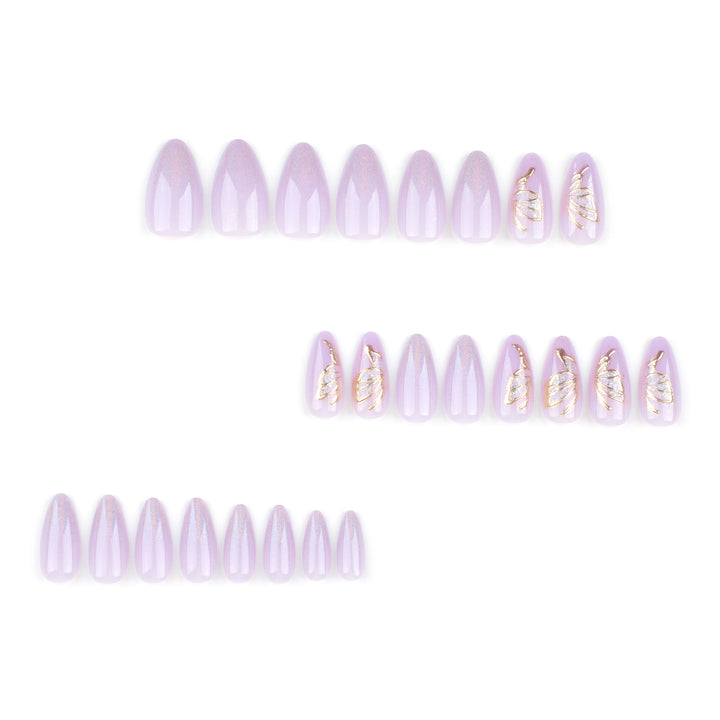 Glamorous artificial nails with rhinestone and glitter decorations Kalsten