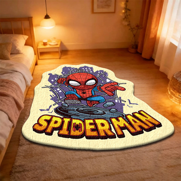 Spider-Man Themed Plush Area Rug