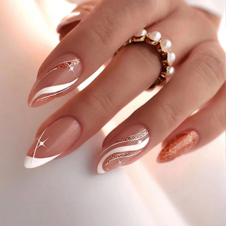 Elegant and creative stiletto artificial nails Kalsten