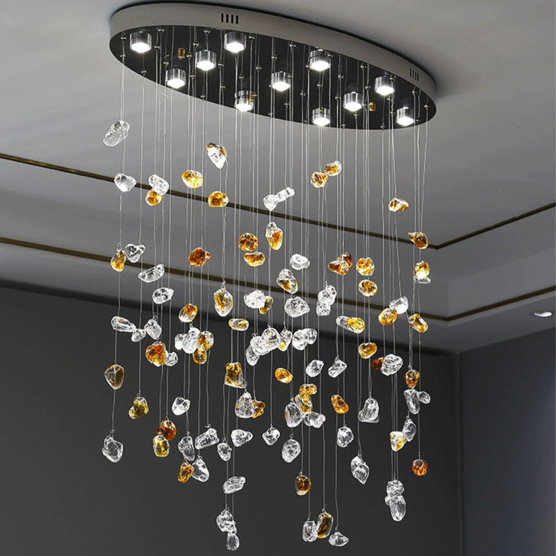 Crystal Cascade Ceiling Chandelier