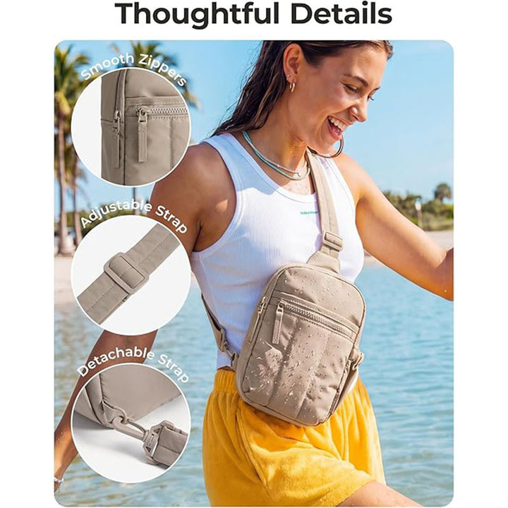 Compact shoulder bag with multiple compartments Kalsten