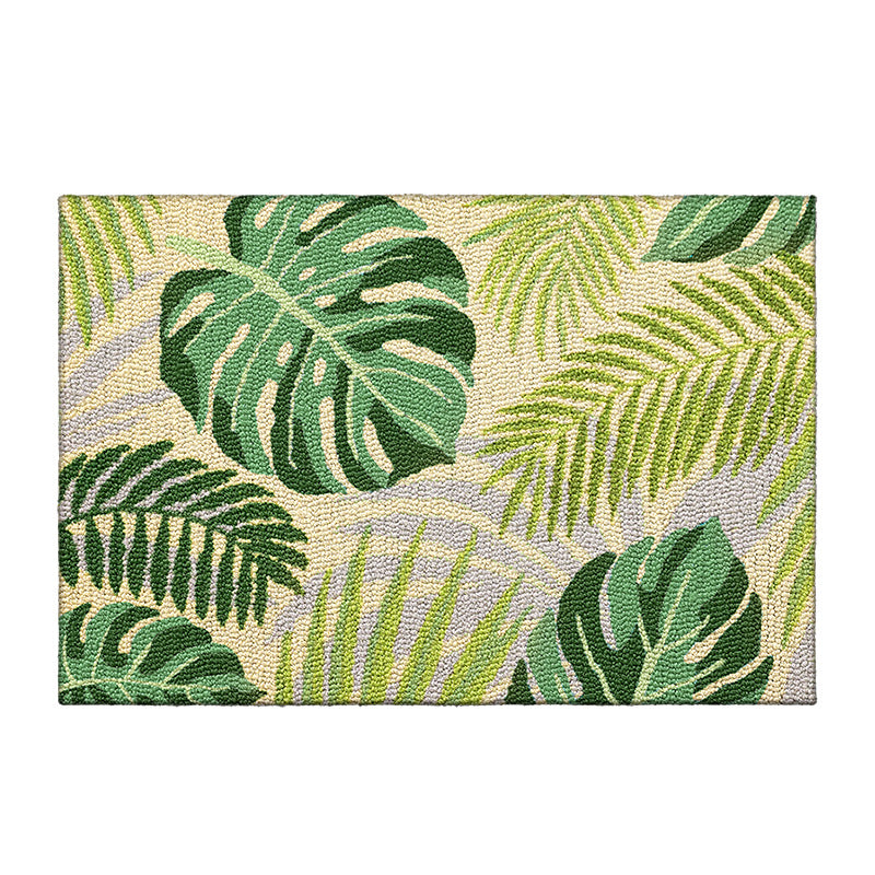 Tropical Leaf Design Welcome Mat Kalsten