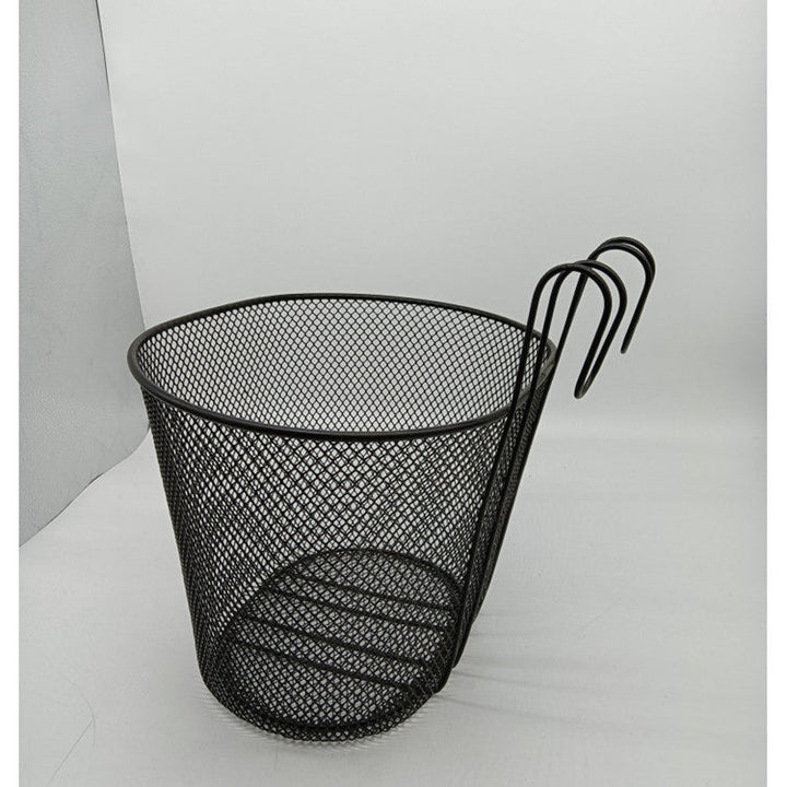 mesh front bicycle basket with over-the-handlebar hooks Kalsten