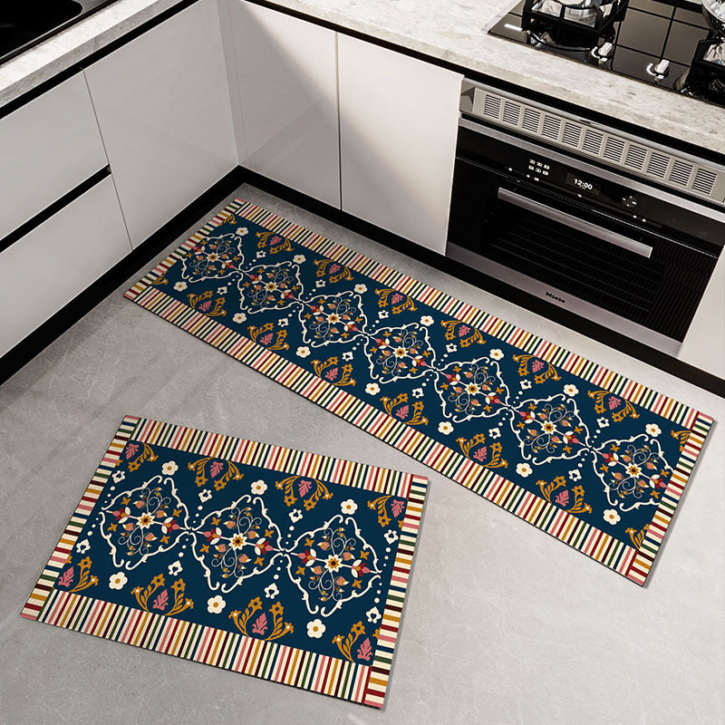 Floral Patterned Kitchen Runner Mat Kalsten