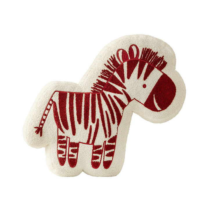 Cuddle pillow in zebra shape with extra soft plush cover Kalsten