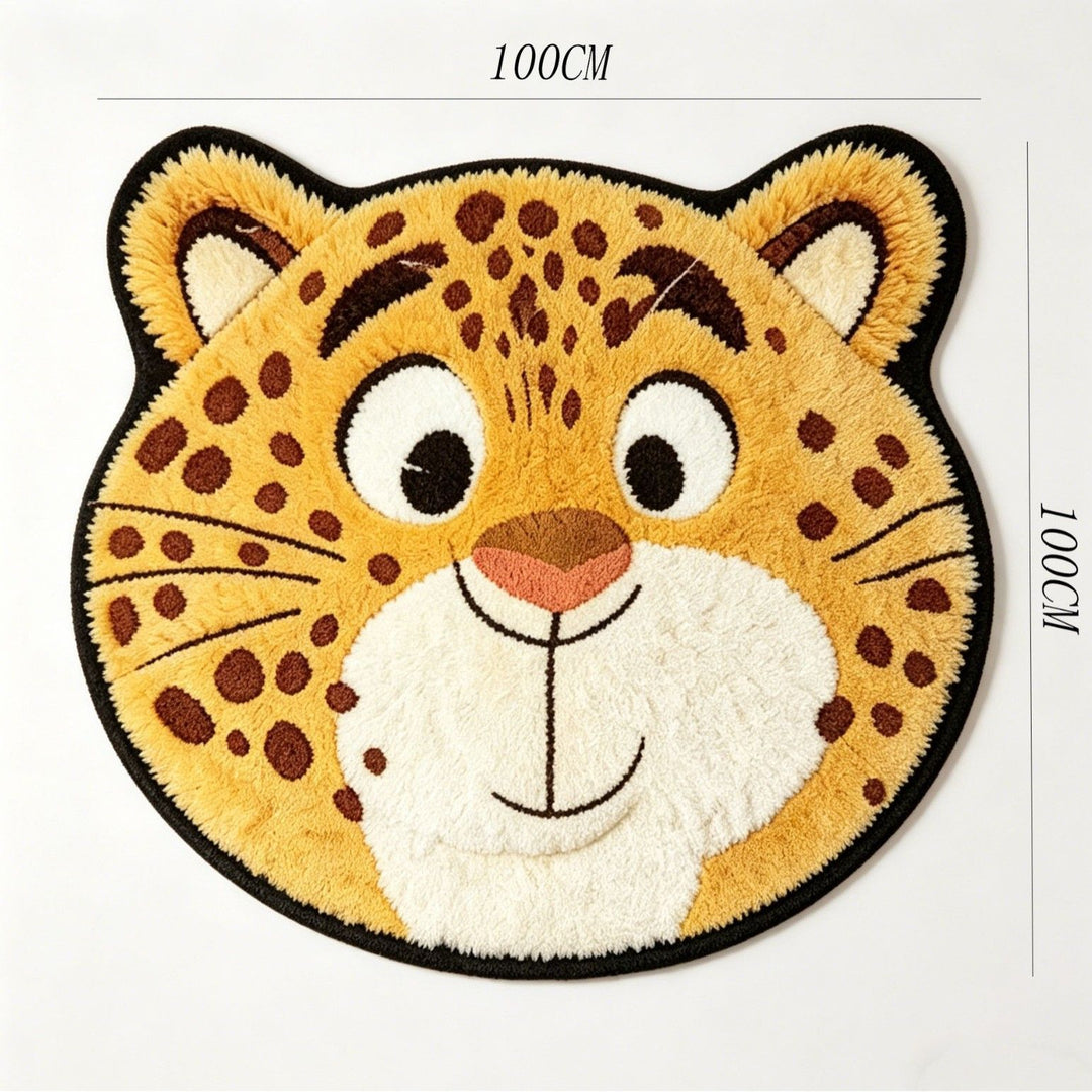 Animal-shaped Plush Rug