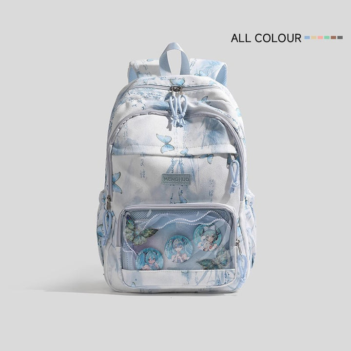 Stylish Butterfly Print Backpack Kalsten