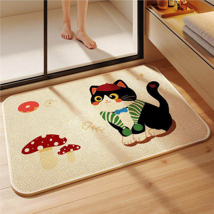 Cute Animal-Themed Non-Slip Bath Mat for Bathroom