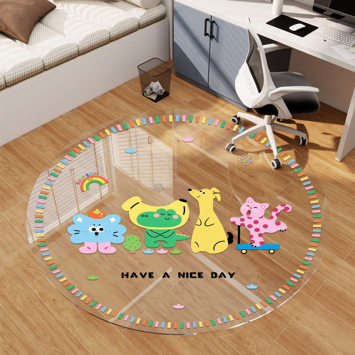 Playful Cartoon Area Rug