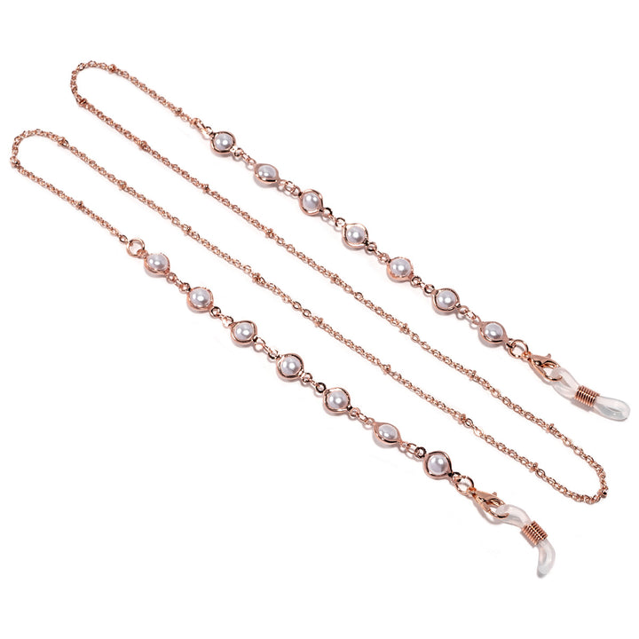 Elegant Pearl-Embellished Glasses Chain Kalsten