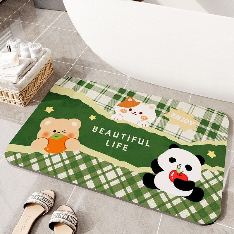 Plush Cartoon Rabbit Bath Mat