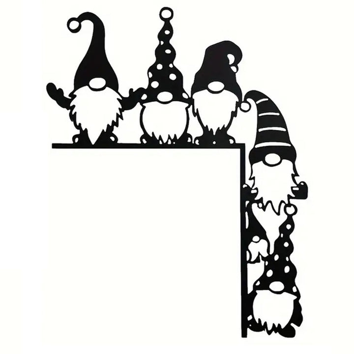 Decorative wall shelf with Christmas gnomes Kalsten