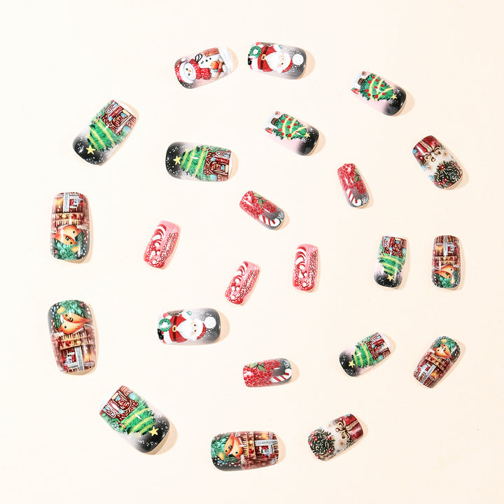 Festive 3D Christmas Nail Art Extensions Kalsten