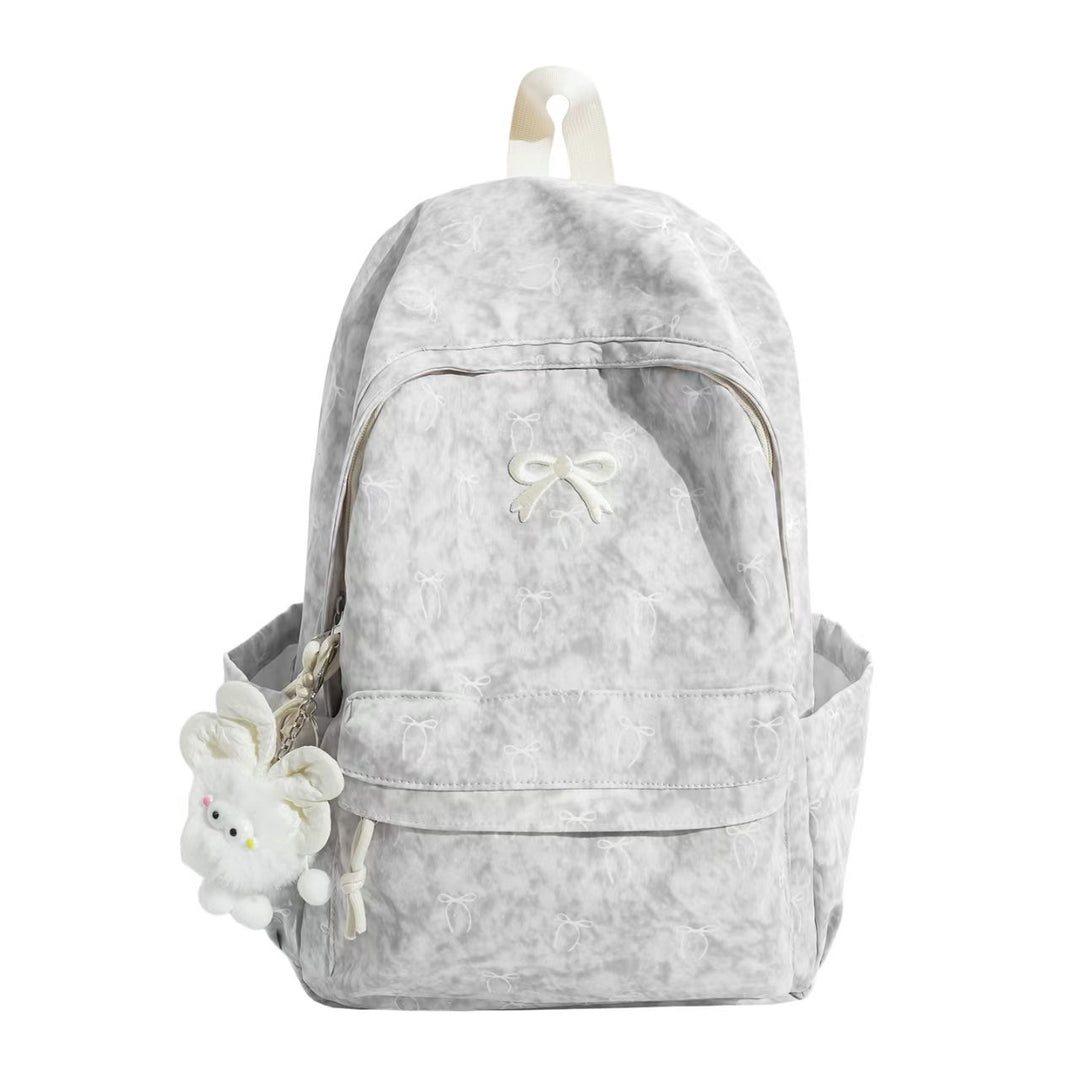Backpack with Playful Bow Design and Practical Compartments Kalsten