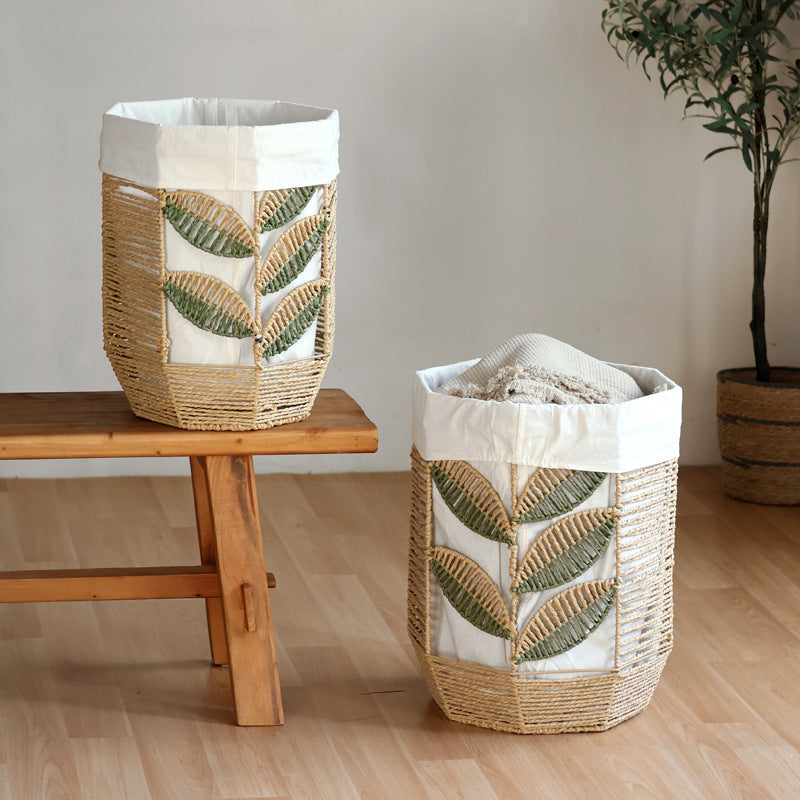 Storage basket with plant design Kalsten