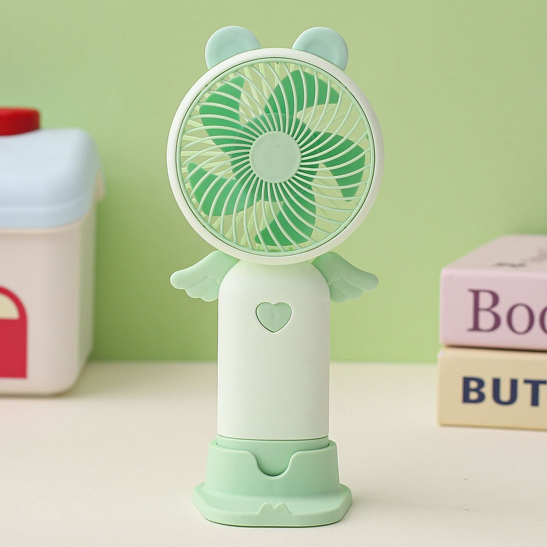 Ladies portable hand fan with cute animal design Kalsten