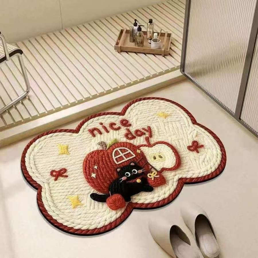 Cute Zebra-Themed Decorative Floor Mat Kalsten