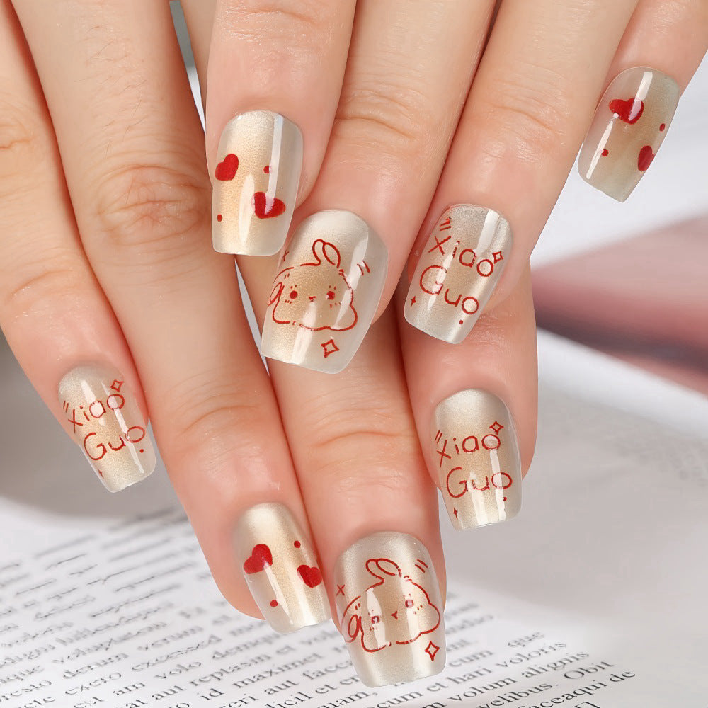 Creative animal motif artificial nails Kalsten