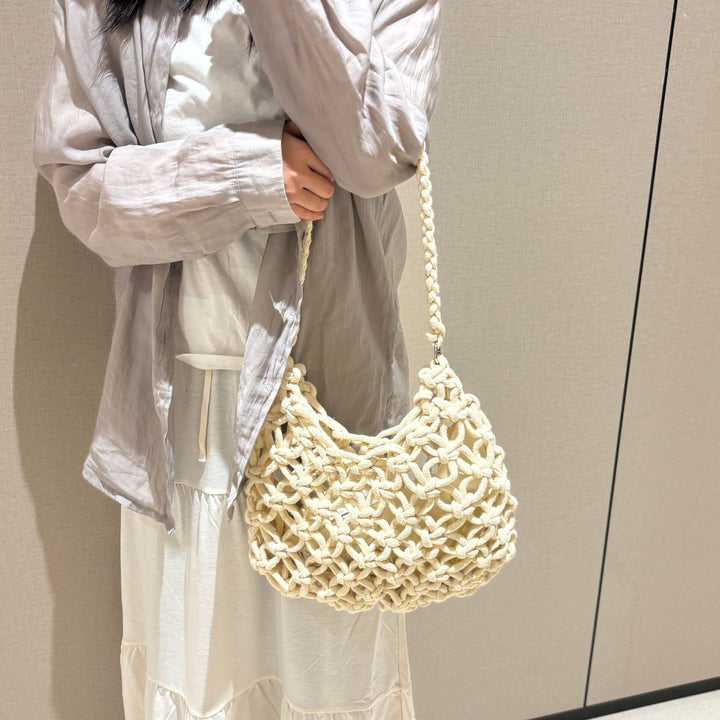 Hand-knotted Woven Shoulder Bag Kalsten