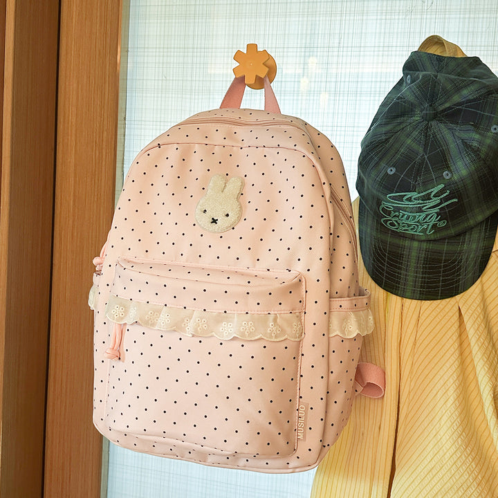 Playful Bunny-Ear Printed Backpack Kalsten