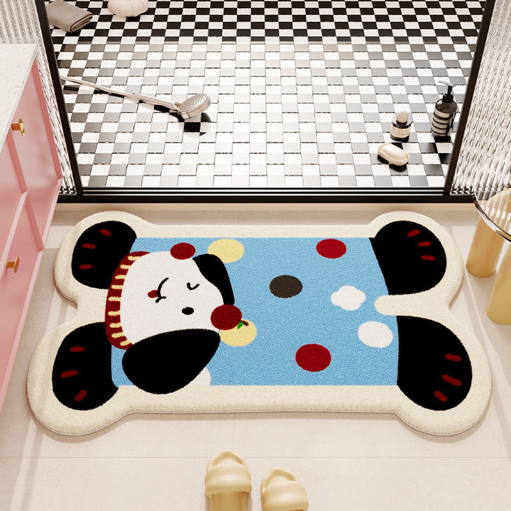 Cute Cartoon Cat Shaped Bath Mat