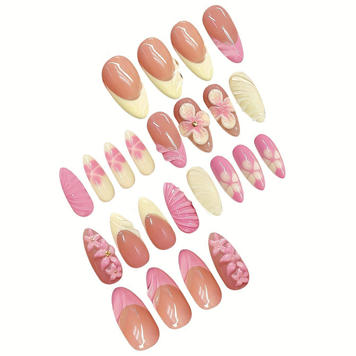 Artistic 3D Floral Nail Art Kalsten