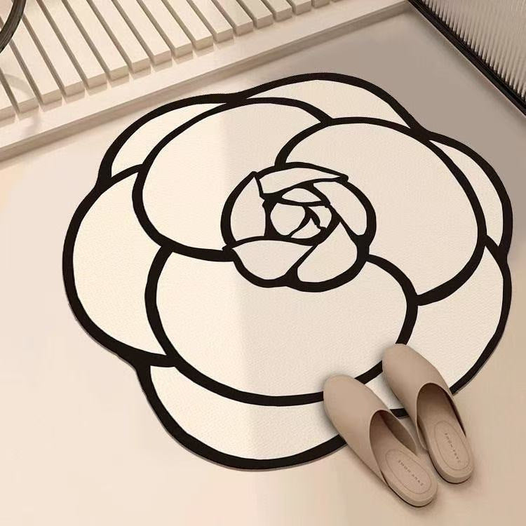 Artistic Floral Design Area Mat