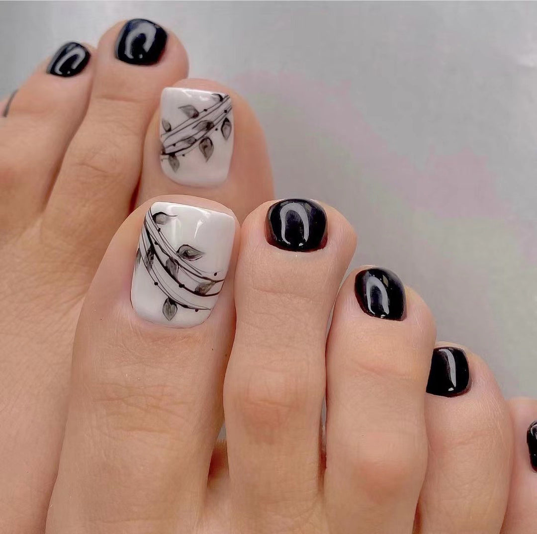 Artistic Toenail Design with Divine Butterfly Design Kalsten