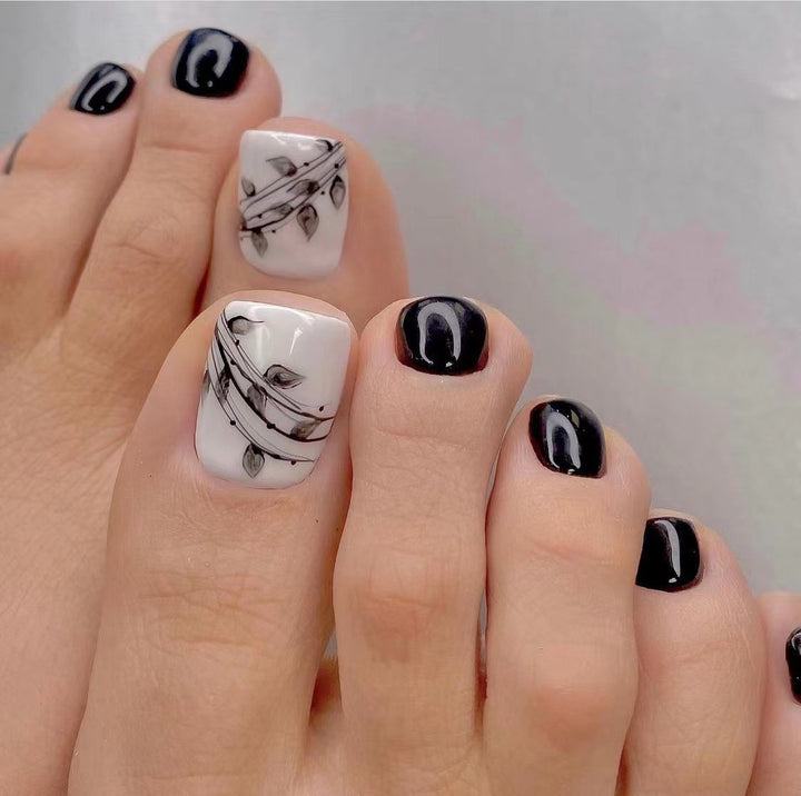 Artistic Toenail Design with Divine Butterfly Design Kalsten