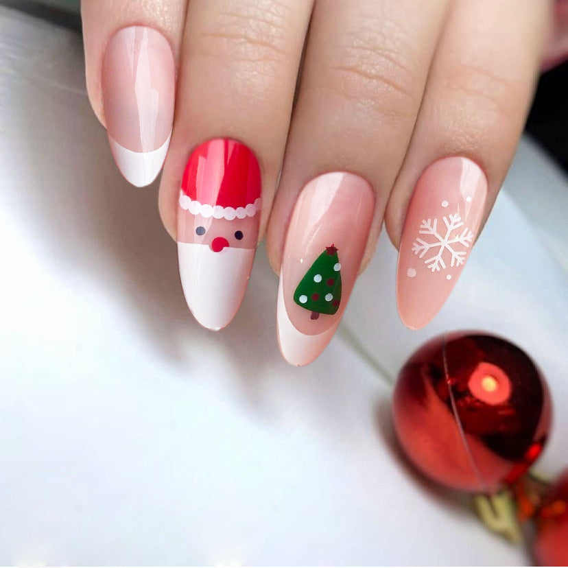 Festive Seasonal Press-On Nail Art Kalsten