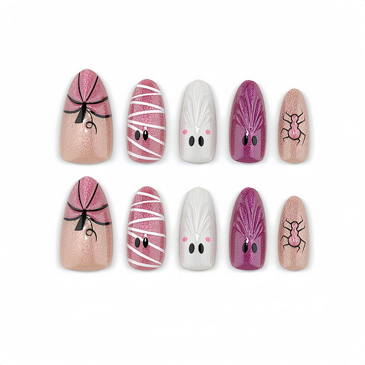 Creative artificial nails with Halloween motifs Kalsten